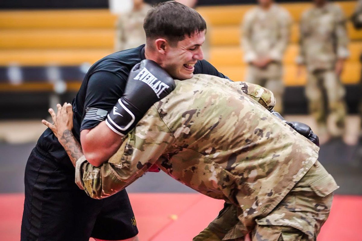 WarMachine41075's tweet image. Combatives: Provides a controlled environment for a glimpse of the physical and emotional demands of close quarters combat and emphasizes dominating an opponent by controlling the distance. (Closing distance, maintaining and creating space)