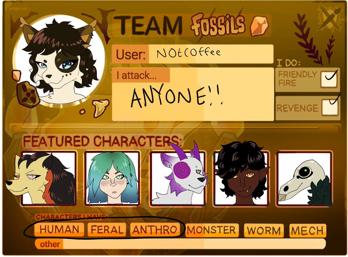 n0tc0ffee1's tweet image. YAYYYYY #artfight2025 #artfight TEAM CRYSTAL HMU