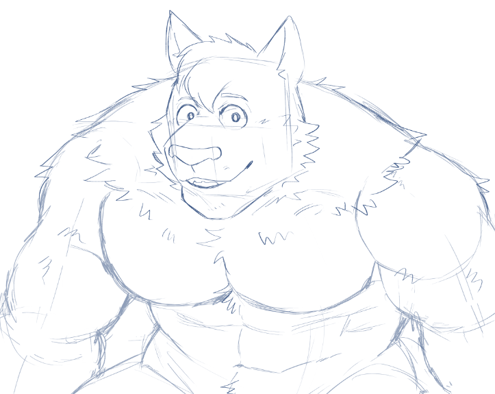 Made his wolf version since y'all liked his ram one