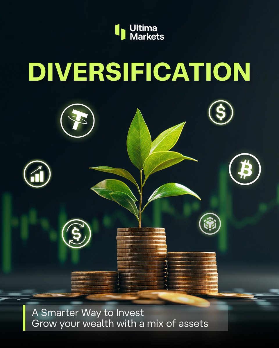 UltimaMarkets's tweet image. Unlock trading knowledge! ✨

This week: Diversification
🔸 Spread investments to reduce risk.
🔸 Don&apos;t put all your eggs in one basket!

Stay tuned for more trading knowledge!

#UM #TradingGlossary #Diversification