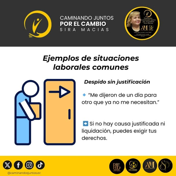 caminajuntos_ec's tweet photo. 👩⚖️🧑⚖️¿𝐓𝐞 𝐡𝐚 𝐩𝐚𝐬𝐚𝐝𝐨 𝐚𝐥𝐠𝐮𝐧𝐚 𝐝𝐞 𝐞𝐬𝐭𝐚𝐬 𝐬𝐢𝐭𝐮𝐚𝐜𝐢𝐨𝐧𝐞𝐬 𝐞𝐧 𝐭𝐮 𝐭𝐫𝐚𝐛𝐚𝐣𝐨?
Si te identificas con alguna.🤔
#SiraMacias
#CaminandoJuntosPorElCambio
#TrabajoDigno
#DerechosLaborales
#NoLoNormalices
#JusticiaLaboral https://t.co/b50mYkmjI4