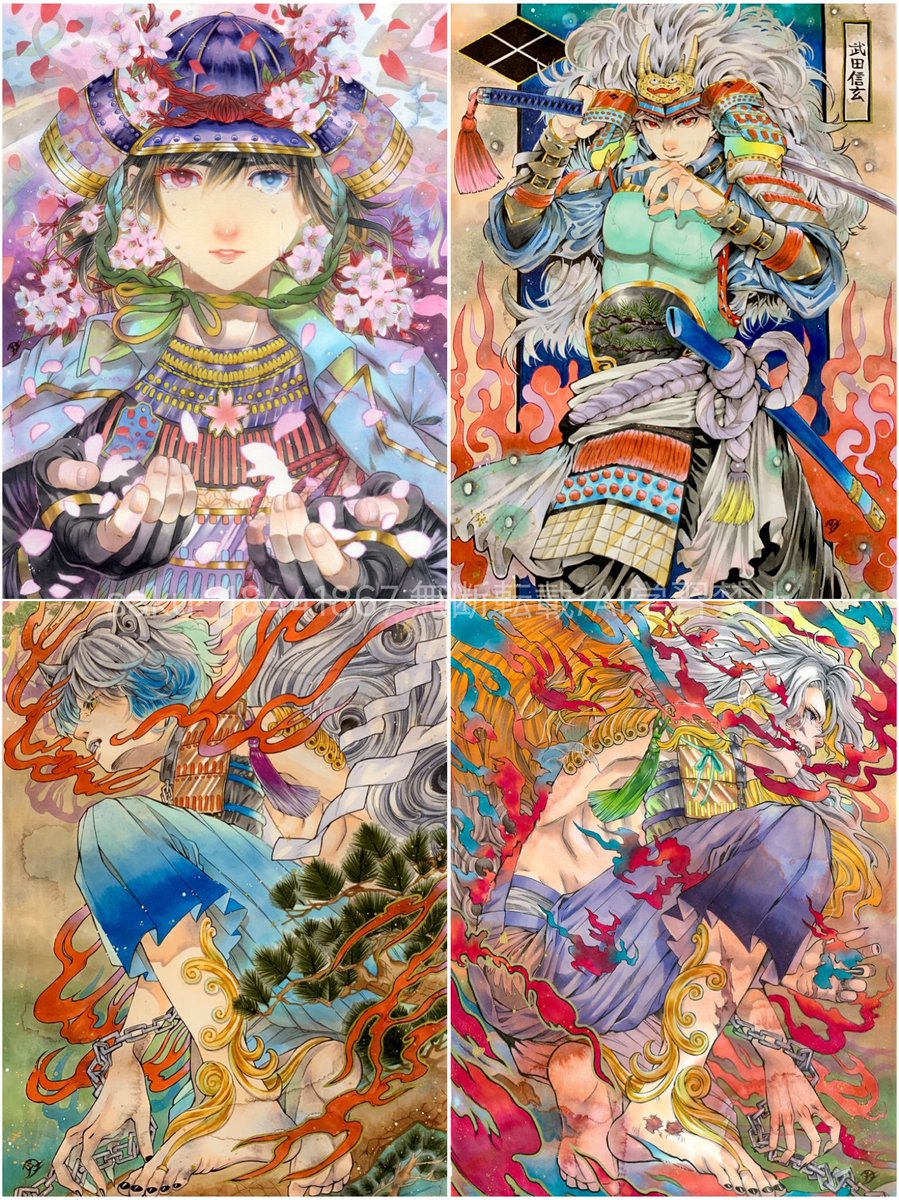 アナログイラスト見たかったら私をフォローすると良いです 便乗します