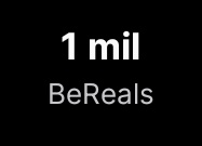 Mil BeReals, bebê!