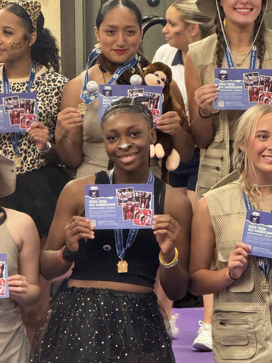 SGarlandCheer's tweet photo. UCA Cheer Camp Day 3: We received a superior for our camp routine 🥳. We also received TWO spirit sticks and TWO ALL AMERICANS. Congratulations Ali and Jaila ❤️💙 https://t.co/MrKLkoM5kQ