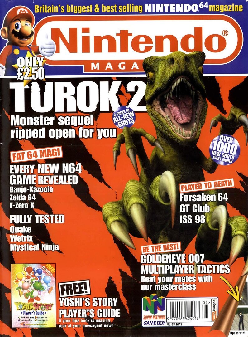 Nintendo Magazine UK #68, May 1998 - 'Turok 2' Cover.