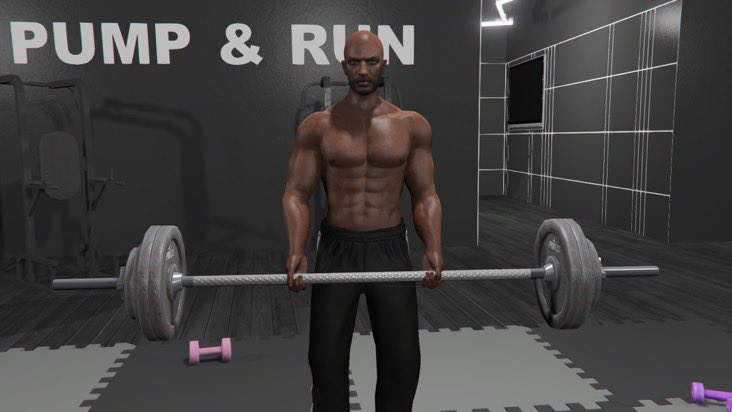 Gym while listening to <a href="/LanceQuartzGTA/">Lance Quartz⚡️</a> great music 👍