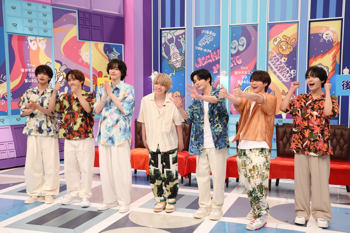 oricon's tweet photo. 【📺今夜23:00】週刊ナイナイミュージック

なにわ男子、芸能界の“パイセン”
年功序列 並び替えクイズに挑戦🔥

KinKi KidsやWESTら7組の先輩たち…
間違えたら電流椅子のごほうびも🪑⚡️
https://t.co/QDYjmE2W3z

🎤ほかゲスト
シャイトープ、芳根京子

#なにわ男子
#週刊ナイナイミュージック https://t.co/Guk2aWlZbN