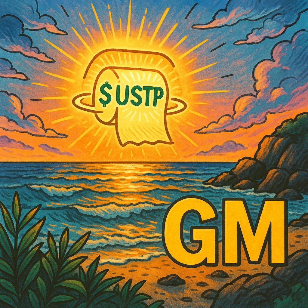 USTP_Official's tweet photo. GM βοΈ
Another fresh new day to roll forward with $USTP
clean, clear, and full of value. π§»π
#rollstackers #LockInRolls https://t.co/hpHZQoeFZm