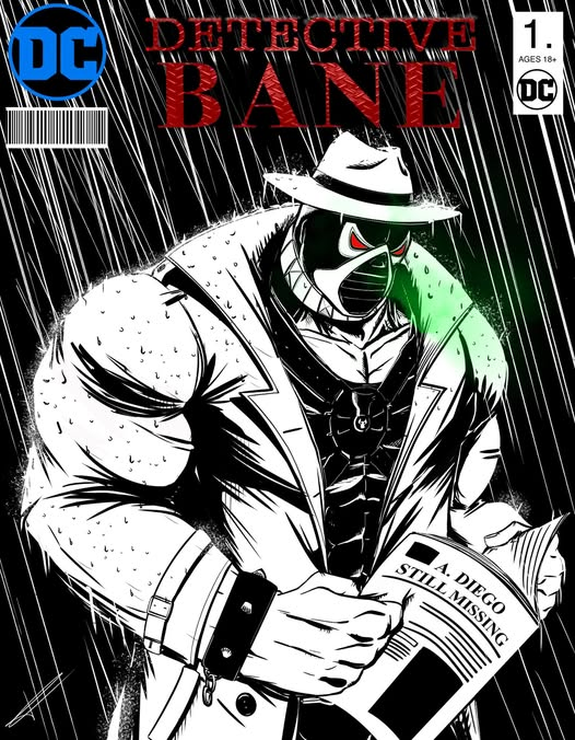 A new illustration I did, based on the goofy trenchcoat and hat they gave Bane in "Batman &amp; Robin". It was a joke at first but I ended up liking it so I took it all the way.

Hope you dig it!