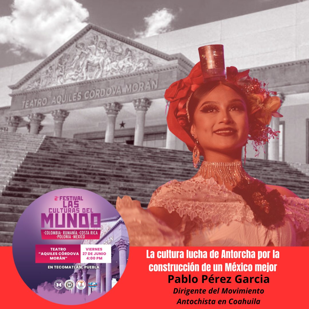 La cultura lucha de  Antorcha por la construcción de un México mejor

Por: Pablo Pérez García

movimientoantorchista.org.mx/coahuila
