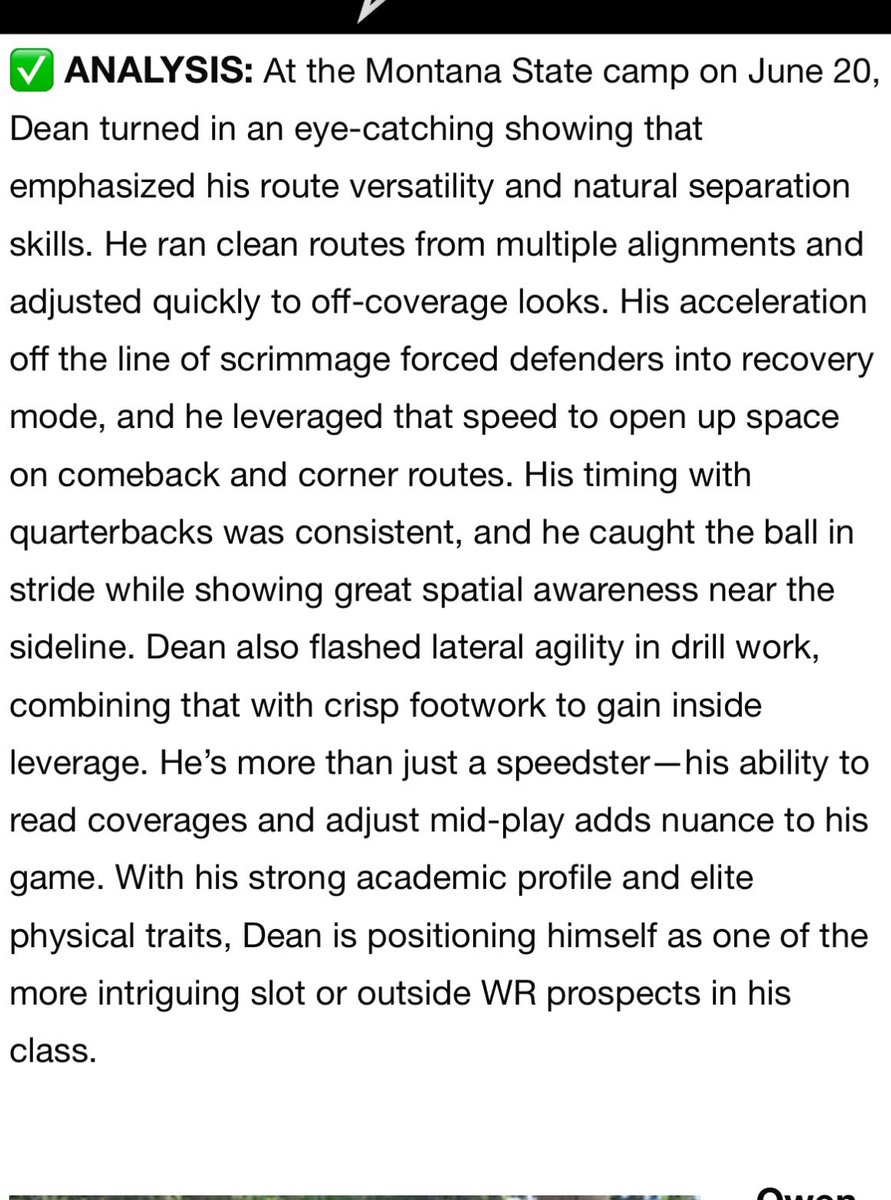 Brock Dean (@brockodean) on Twitter photo Thank you <a href="/sixstarfootball/">Six Star Football | PLUS+</a> for the write up!!!! The work continues❗️ <a href="/CoachMoCannnon/">Coach Mo</a> <a href="/MSUBobcats_FB/">Montana State Football</a> <a href="/CoachSammyMix/">Sam Mix</a> Thank you <a href="/sixstarfootball/">Six Star Football | PLUS+</a> for the write up!!!! The work continues❗️ <a href="/CoachMoCannnon/">Coach Mo</a> <a href="/MSUBobcats_FB/">Montana State Football</a> <a href="/CoachSammyMix/">Sam Mix</a>