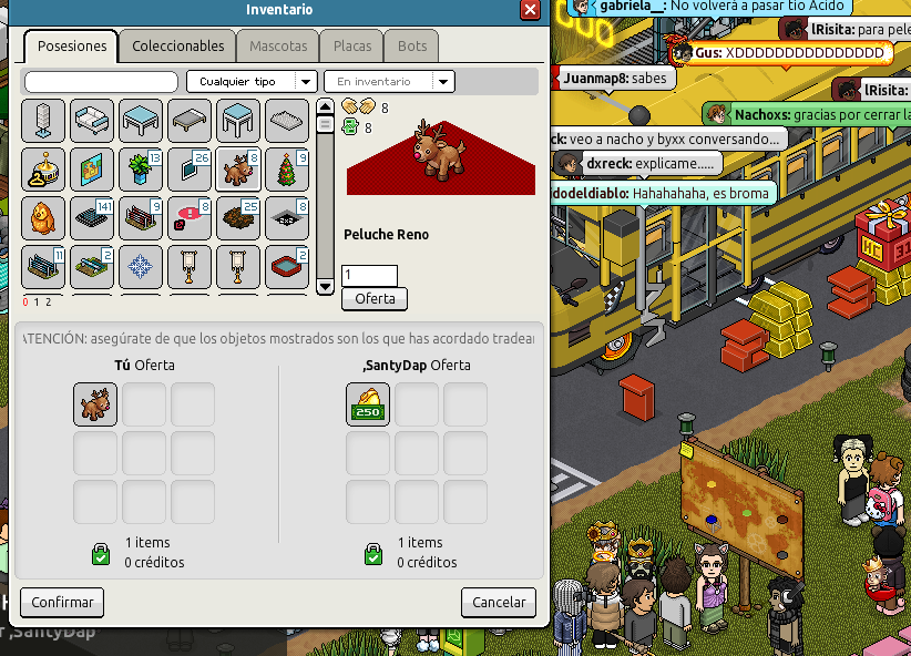 NachoxsHB's tweet photo. Gracias a @santydapES y asociados por el premiazo del increíble juego FORNITE en la mierda de juego @Habbo 

pd: Risita en tu cara https://t.co/OtM5lj4mzO
