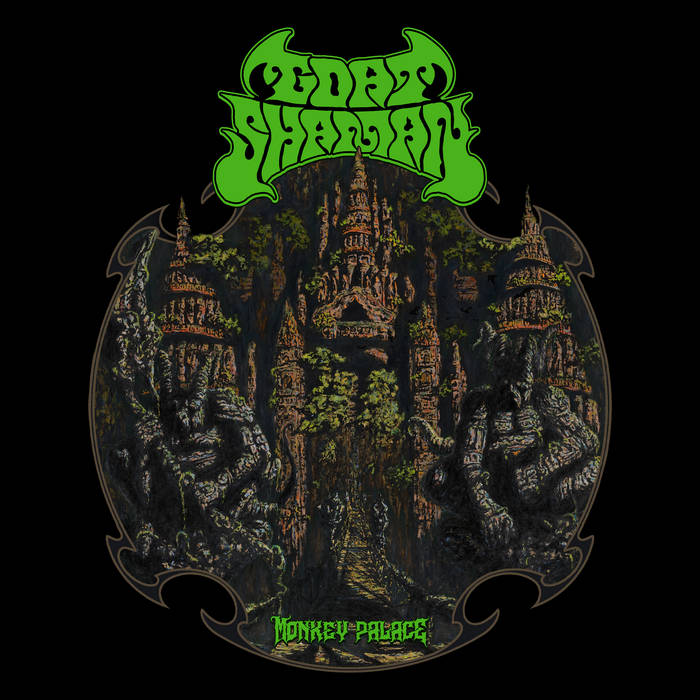 KMANRIFFSMetal's tweet photo. FULL FORCE FRIDAY:🆕June 27th 2⃣0⃣🎧

GOAT SHAMAN - Monkey Palace 🇦🇺💠

Debut album from Melbourne, Victoria, Australian Sludge/Stoner/Doom Metal outfit💠

BC➡️https://t.co/umoDV8OrnE💠

#GoatShaman #MonkeyPalace #SludgeStonerDoom #FFFJun27 #KMäN https://t.co/Kv8a3y3Dfa