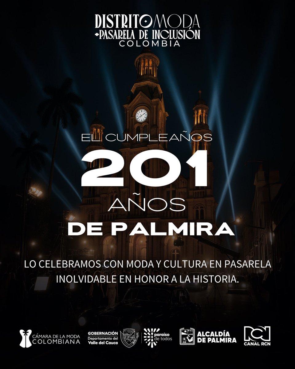 AlcaldiaPalmira's tweet image. #DistritoModa este miércoles 25 de junio en el marco de los 201 años de #Palmira.

#PalmiraMasInternacional