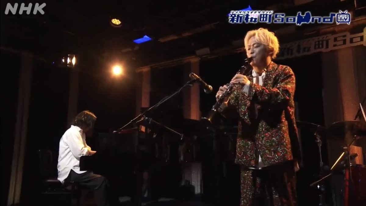 IoriKimura's tweet photo. NHKプラスにて、
昨日TV放送された新桜町Sound on TV
PRIMITIVE ART ORCHESTRAが公開されました！

TV・ラジオ共に大きな反響を頂いたこの番組
50分間のLIVE映像をたっぷりご覧頂けます👀💥

辻本美博氏の美しいクラリネット・サックスとコラボしたPAOの楽曲もお見逃しなく🎷
https://t.co/6WKNLtE8rR https://t.co/8aFupKzO3C