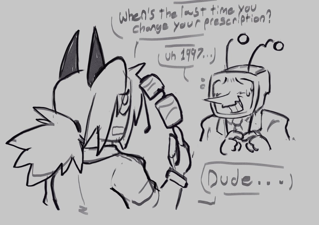 i like to think his vision is in the same quality a crt has