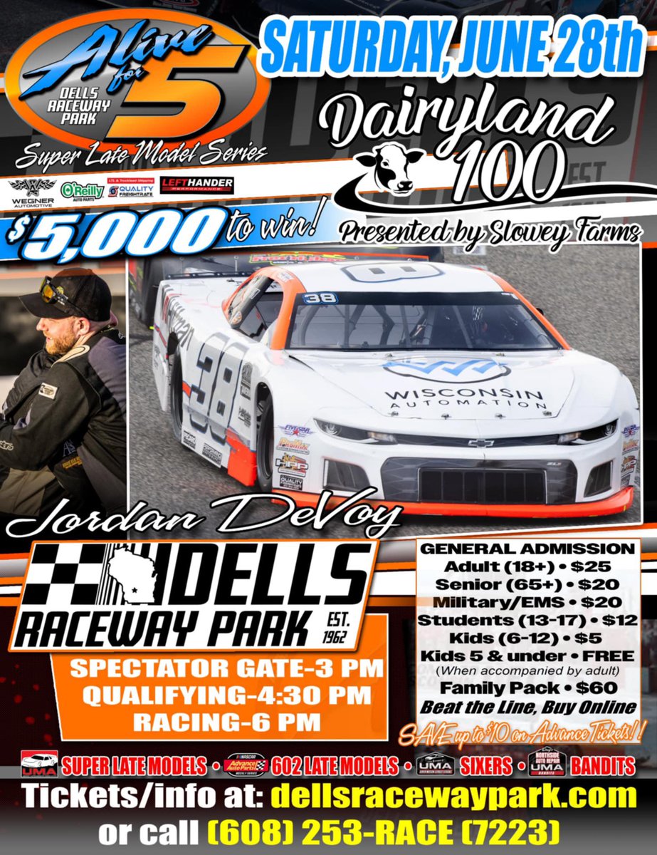 Devoy Racing We will be back on track this weekend at Dells Raceway Park