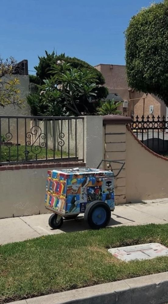THEY F*CKING TOOK THE ICE CREAM MAN! The photo says it all. 
    Masked ICE goons grabbed Enrique Lozano in front of a Culver City, CA church. A Community Coalition helped the family identify the abandoned cart, locate his belongings. For 20 years, loved in the community.