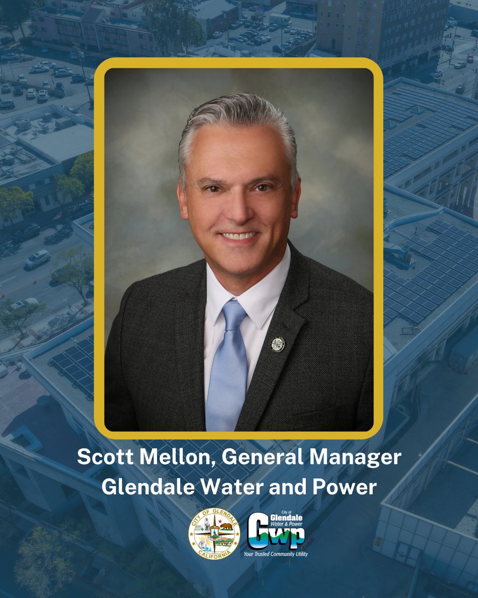 MyGlendale's tweet image. Congratulations to the new Glendale Water and Power General Manager, Scott Mellon!