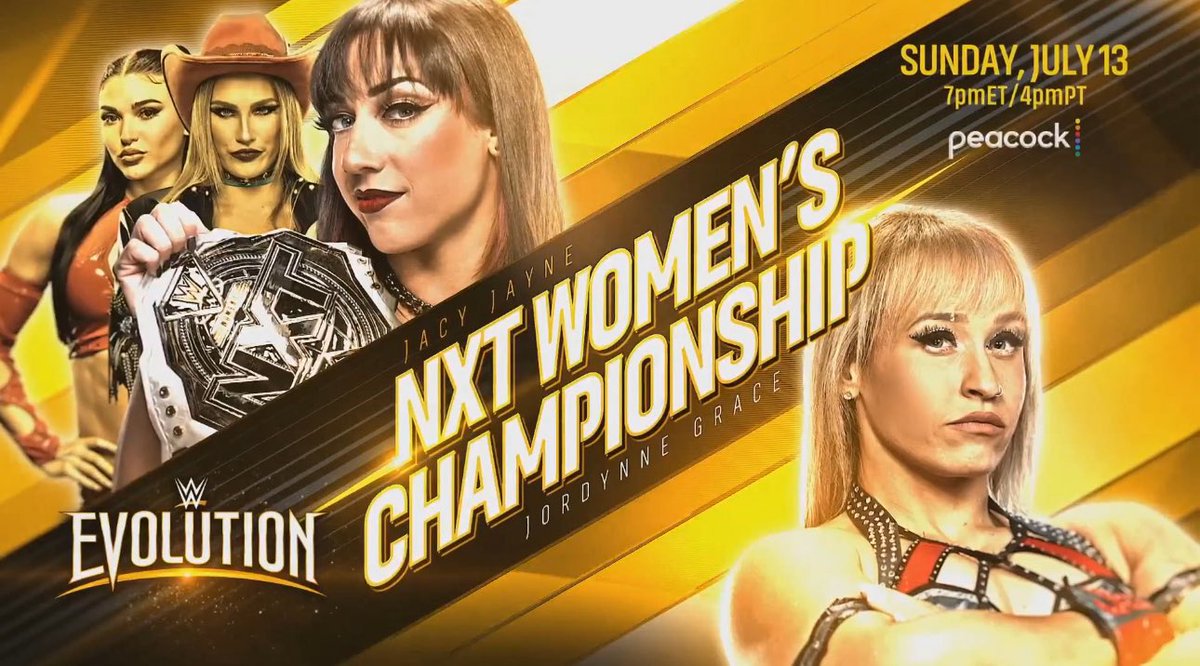 Jacy Jayne v Jordynne Grace for the NXT Women’s Championship is officially set for ‘EVOLUTION’ 2.