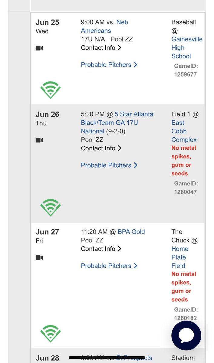 tripp_winton's tweet image. My schedule this week for the WWBA in Georgia. @OBC_Recruits @CoachPedlowe @Coach_Cush @1MustangsNation @BlakePerry_34 @LexCathBaseball