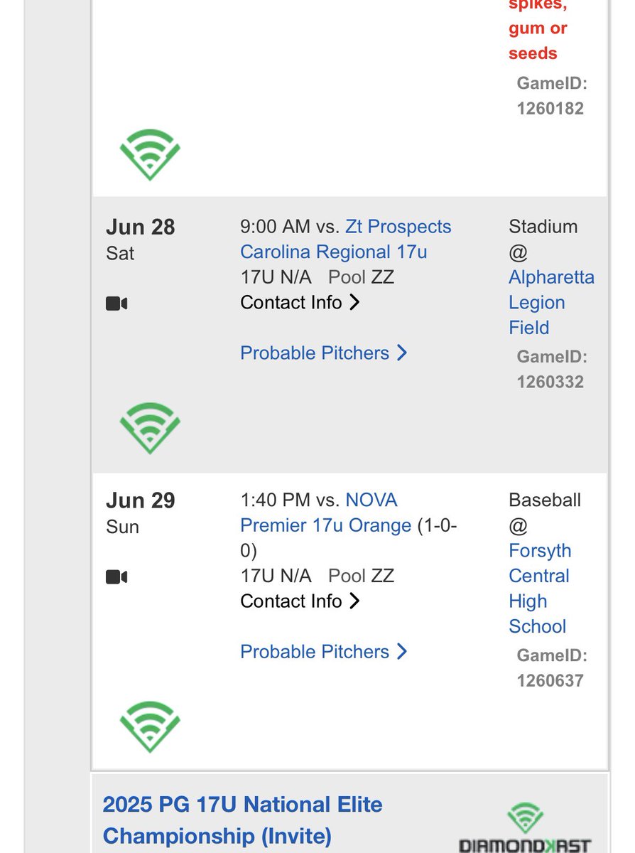 tripp_winton's tweet image. My schedule this week for the WWBA in Georgia. @OBC_Recruits @CoachPedlowe @Coach_Cush @1MustangsNation @BlakePerry_34 @LexCathBaseball
