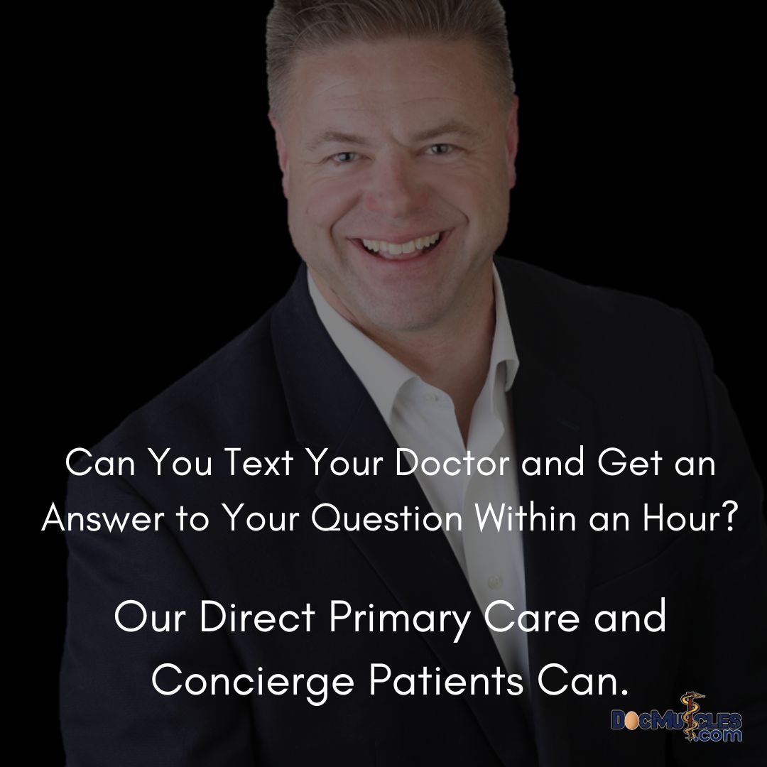 DocMuscles's tweet image. Text your doctor and get a response within an hour . . .  Really!
A doctor that listens and responds:

DocMuscles.com