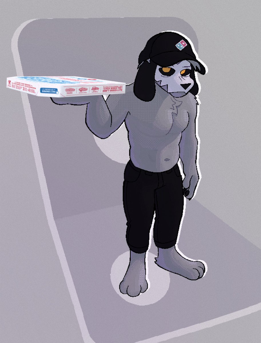 I heard Domino Employees have to dress like this (I never went to Domino‘s)
<a href="/chumblings/">evil f. skeleton</a> #furryartworks