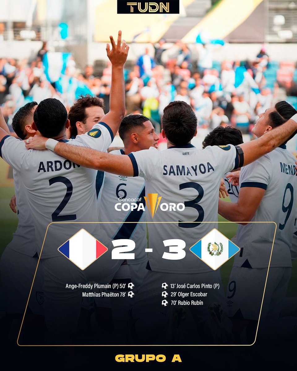 🚨 ¡GUATEMALA Y PANAMÁ GANAN Y AVANZAN A LOS CUARTOS DE FINAL DE LA COPA ORO! 🤩🔥🏆

📺 Recuerda que la #CopaOro se vive en tu #VeranoFutbolero a través de TUDN 🤩