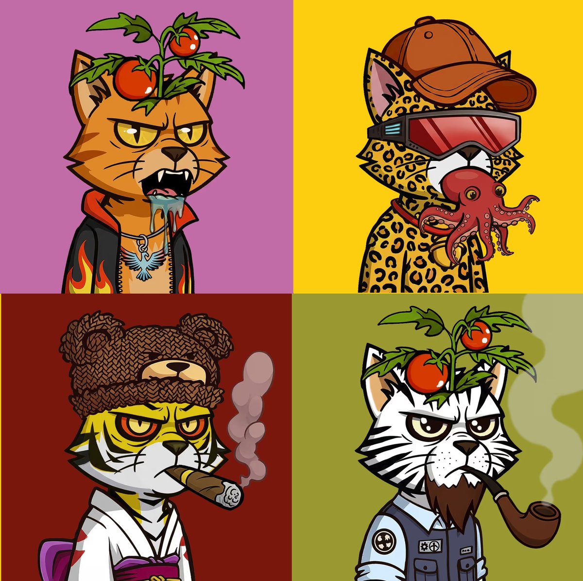 Minted a bunch of MOIX by <a href="/juanllompart/">Juan Llompart</a> on #Polygon.  Got some real nice kitties!