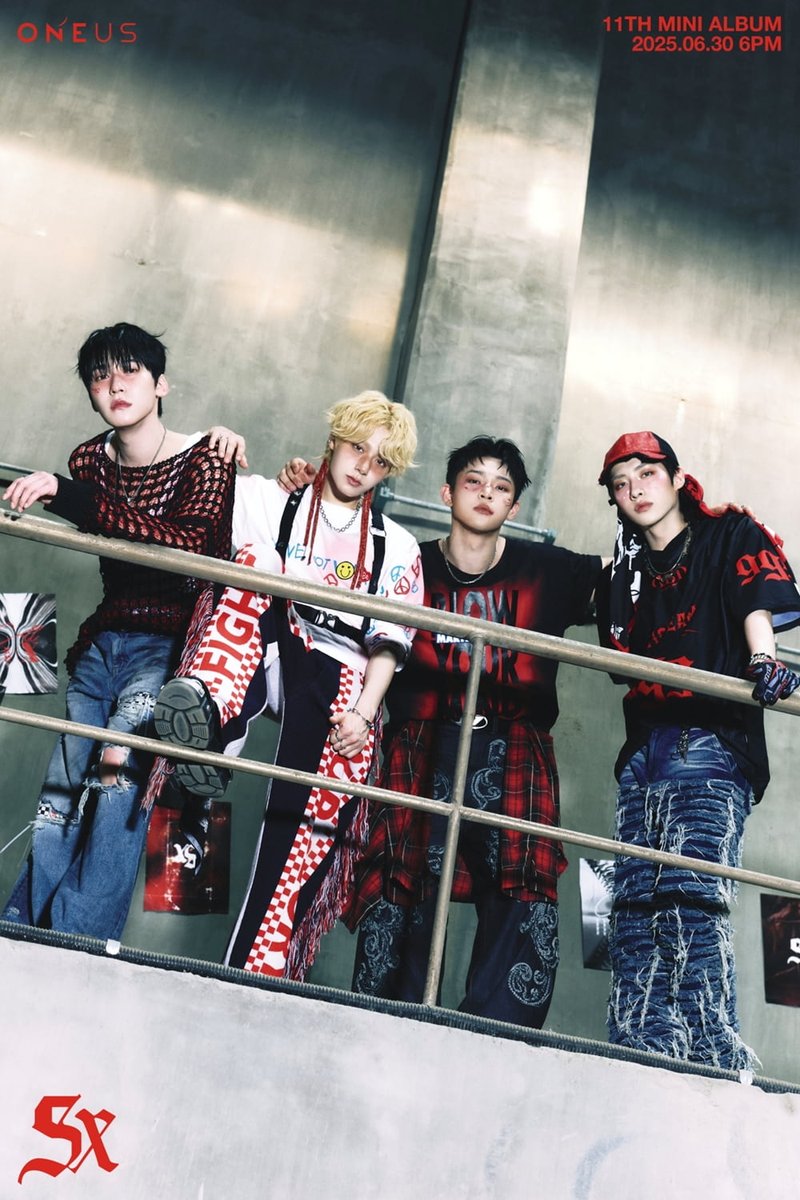 tenasia_'s tweet photo. ONEUS Teases Rebellious Comeback with 11th Mini Album '5x'
https://t.co/AzmOrmGHA7
#ONEUS(@official_ONEUS)
#5x #11thMiniAlbum
#ConceptPhoto https://t.co/fqQV9XXMPo