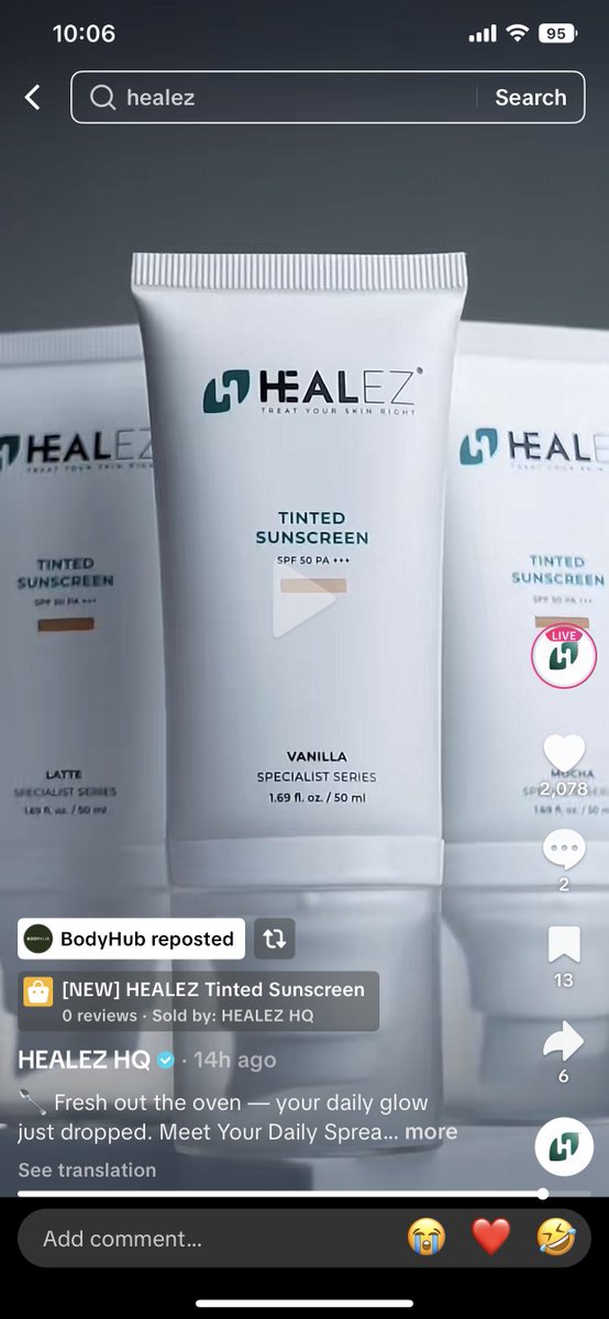 OMG <a href="/healezofficial/">Healez Beauty</a> dah ada tinted sunscreen?!! 

I WANT!! 😩👊🏻