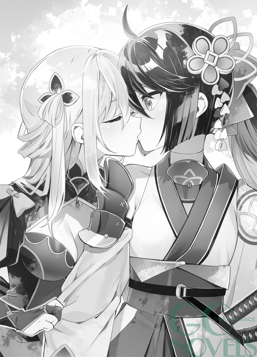 本日6/25は #百合の日 とのことなので #人斬り少女 3巻の挿絵を公開