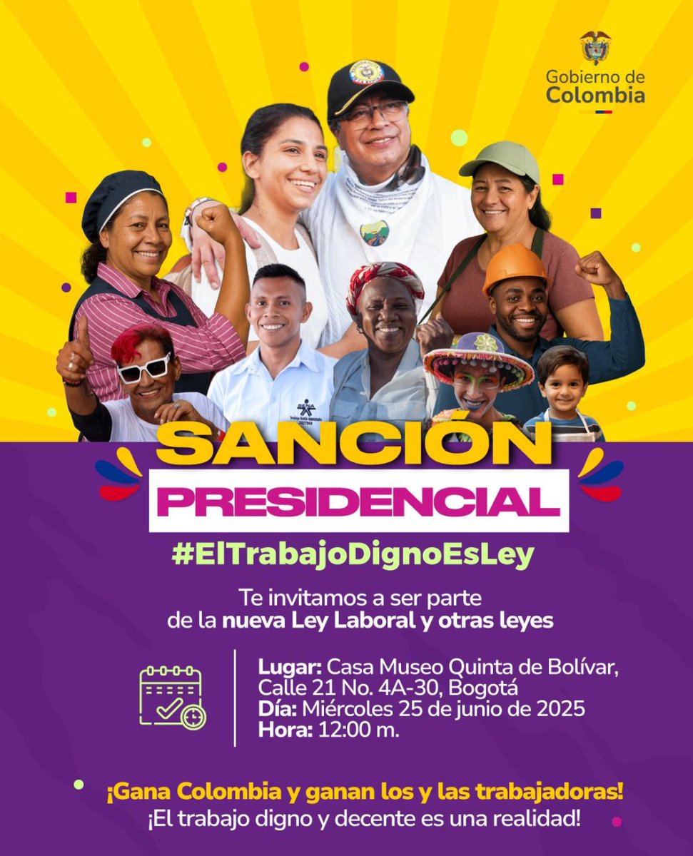 El sueño de un trabajo digno comienza a hacerse realidad: mañana se sanciona la nueva ley laboral. El Gobierno del Cambio le cumple al pueblo trabajador.

#ElTrabajoDignoEsLey