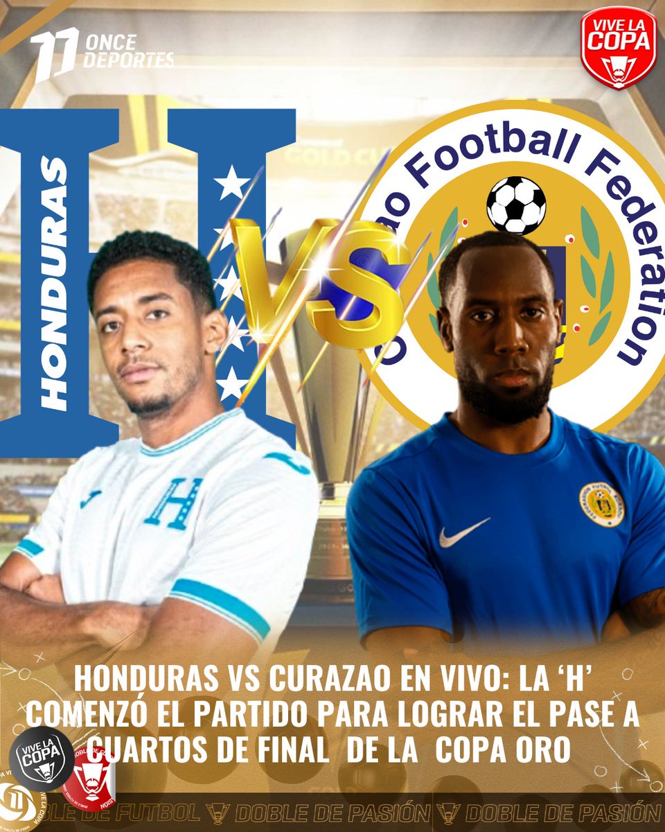 canal11hn's tweet photo. ¡Ya rueda el balón! ⚽🔥 Honduras 🇭🇳 vs Curazao 🇨🇼 en un duelo clave por la Copa Oro 🏆. No te pierdas ni un segundo del partido. Sigue el minuto a minuto aquí 👇📲 https://t.co/BAz78KZFrV

#Honduras #Curazao #GrupoB #Jornada3 #CopaOro #PrimerTiempo https://t.co/EyqojlmbGo