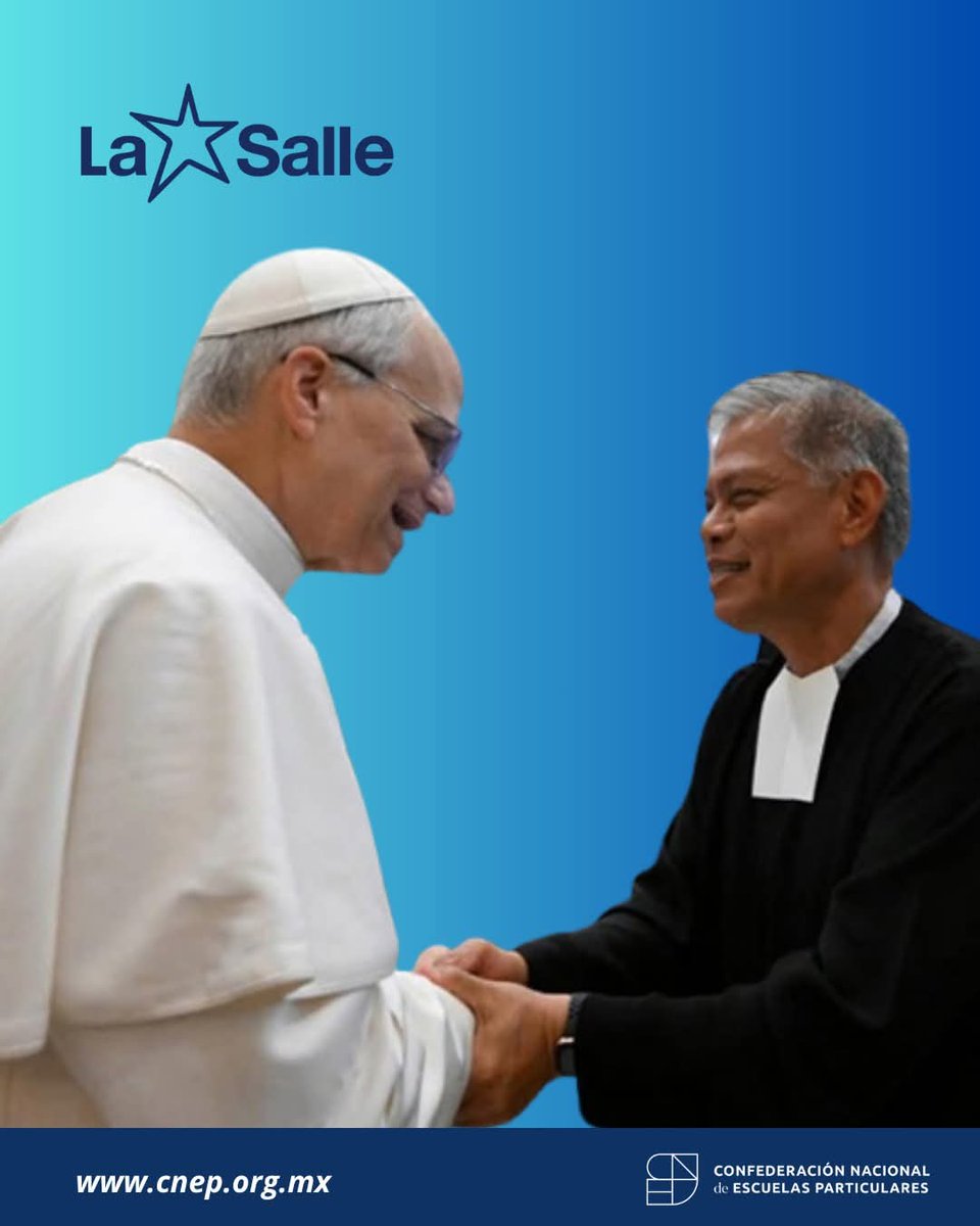 📣 La CNEP se alegra profundamente con el nombramiento que el P. León XIV ha conferido al Hno. Lasallista Armin Luistro, como miembro del Dicasterio para los Institutos de Vida Consagrada y las Sociedades de Vida Apostólica.

#LaSalle #JuntosEducamosMejorPorMéxico