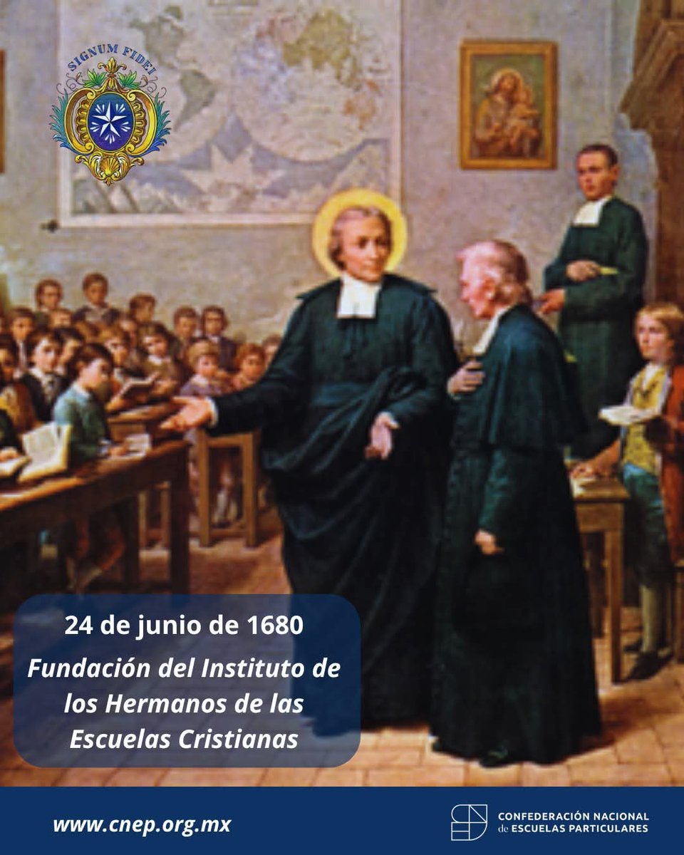 🙏 Desde la CNEP reconocemos el valioso camino recorrido por los Hermanos Lasallistas y su invaluable huella en la transformación educativa.

¡Gracias por su testimonio de fe, compromiso y servicio!

#CNEP #LaSalle #345Años #SanJuanBautistadeLaSalle #JuntosEducamosMejorPorMéxico
