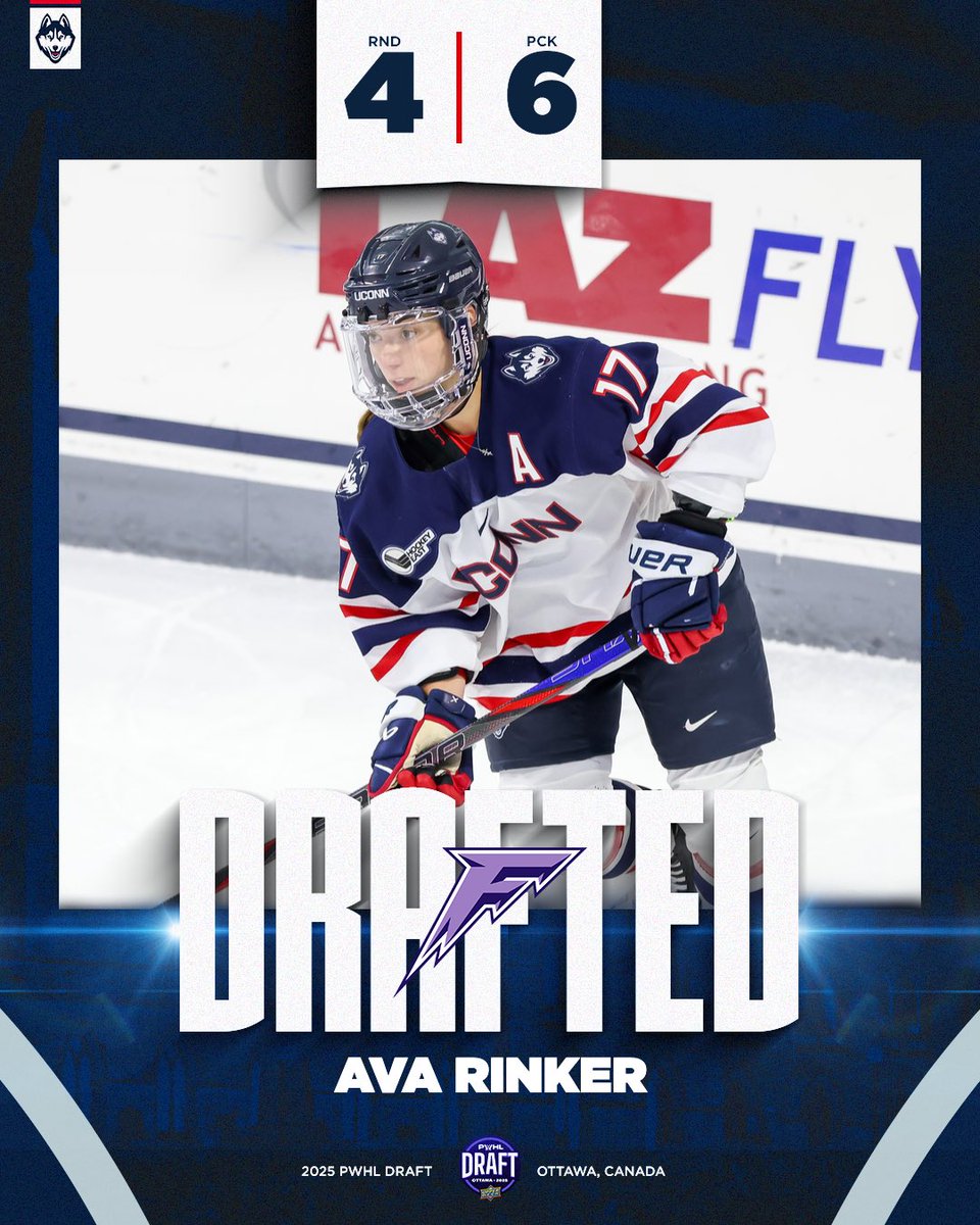 RINKER IS HEADED TO MINNESOTA‼️

Huge congrats to Ava Rinker on being drafted by the back-to-back Walter Cup champs <a href="/PWHL_Minnesota/">x - Minnesota Frost</a> !! 

#ProHusky