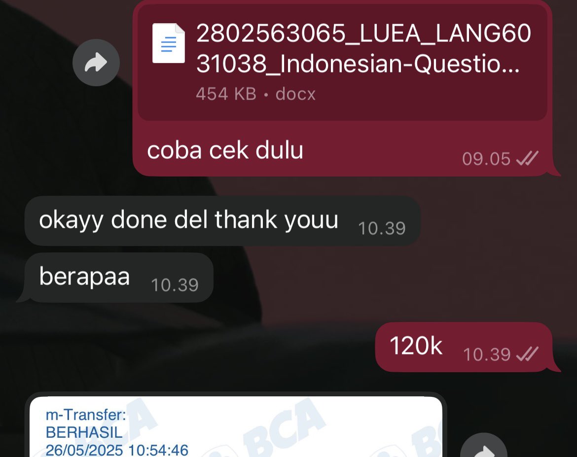 lia◜◡◝♡| joki tugas termurah tweet media