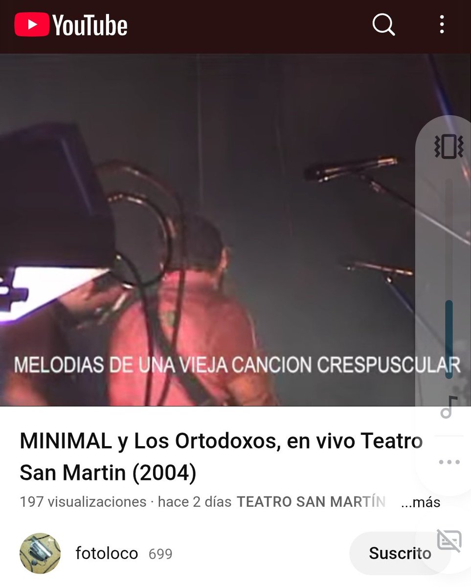 Norman Stansfield (@adarlesatomos) on Twitter photo YA ! Vayan A Ver El Canal De YouTube De <a href="/fotoloko/">ezequiel F muñoz</a> Subió El Show De ARIEL MINIMAL y Los Ortodoxos, En Vivo Teatro San Martin 2004.
Den MG Y RT No Sean Guachos !!
<a href="/PezdeBsAs/">Pez de Buenos Aires</a> <a href="/FosforoGarcia/">Fósforo García</a> <a href="/maurotaranto/">Mauro Taranto</a> #rock YA ! Vayan A Ver El Canal De YouTube De <a href="/fotoloko/">ezequiel F muñoz</a> Subió El Show De ARIEL MINIMAL y Los Ortodoxos, En Vivo Teatro San Martin 2004.
Den MG Y RT No Sean Guachos !!
<a href="/PezdeBsAs/">Pez de Buenos Aires</a> <a href="/FosforoGarcia/">Fósforo García</a> <a href="/maurotaranto/">Mauro Taranto</a> #rock