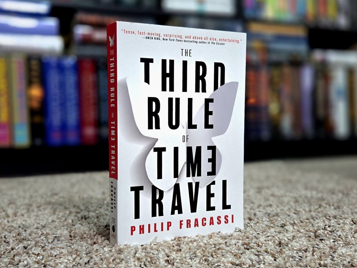 sfsignal's tweet image. I just finished THE THIRD RULE OF TIME TRAVEL by Philip Fracassi.
What starts as a casual, mainstream-ish read about a woman and mother working on a time machine turns, midway through, into the kind of mind-bending story time travel readers crave.
Recommended. ๐