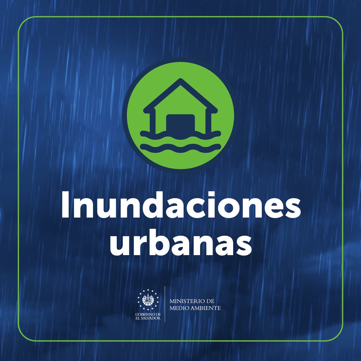 📌#ElObservatorioInforma VIGILANCIA, en distritos de Santa Ana, Candelaria de la Frontera, Chalchuapa y alrededores por inundaciones urbanas leves que dificulten el tráfico y paso peatonal y de crecidas súbitas en ríos y quebradas pudiendo provocar arrastre de personas y