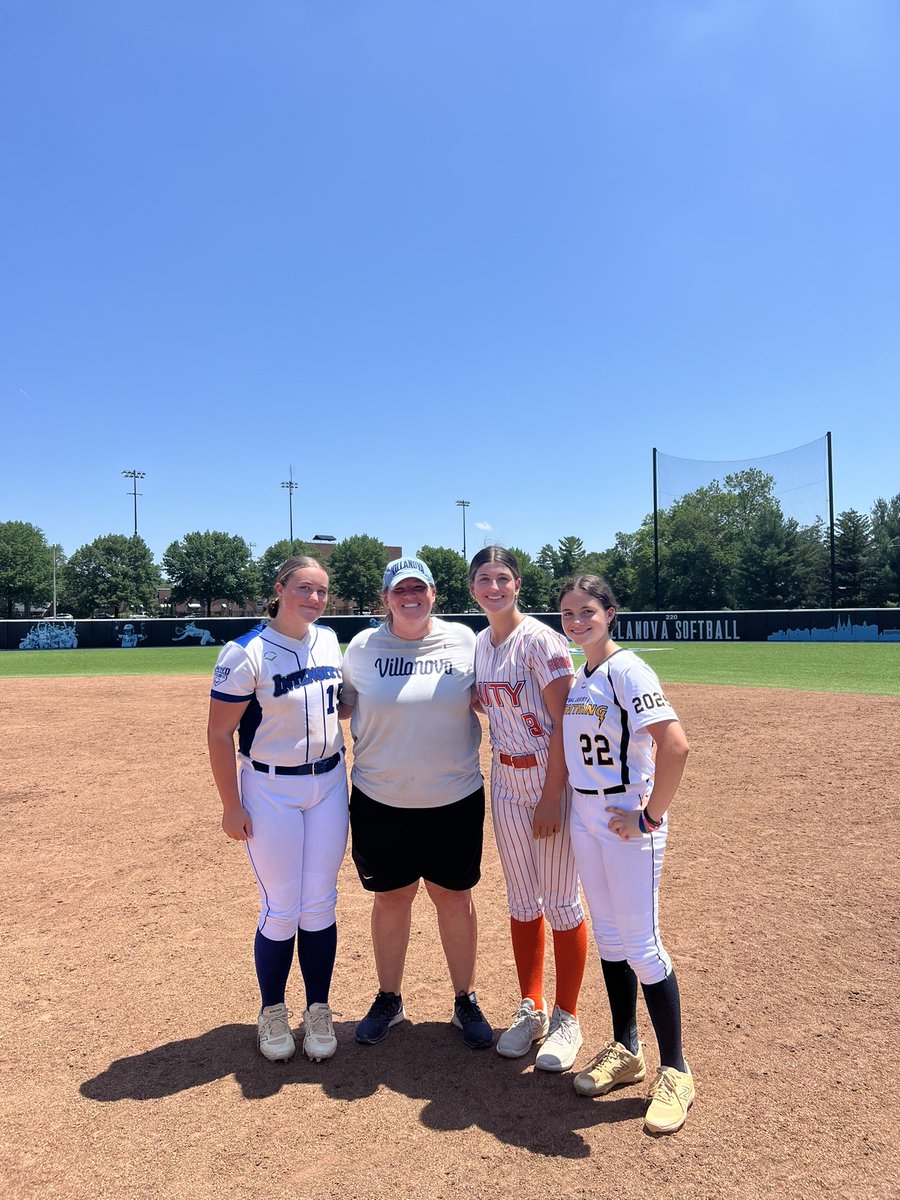 Thanks to <a href="/VUSoftball/">Villanova Softball</a> <a href="/bridgetorchard/">Bridget Orchard</a> <a href="/gleuty/">Georgina Leuty</a> <a href="/gracefagan31/">Grace Fagan</a> for hosting a great camp💥🥎 ☀️Happy to attend with my cousin <a href="/AvaGiafaglione/">Ava Giafaglione 2029</a> &amp; making friends with fellow player <a href="/SSchiavone2029/">Sydney Schiavone 2029</a> <a href="/Unity14UTorres/">NJ Unity 14U Torres/D’Amico</a>