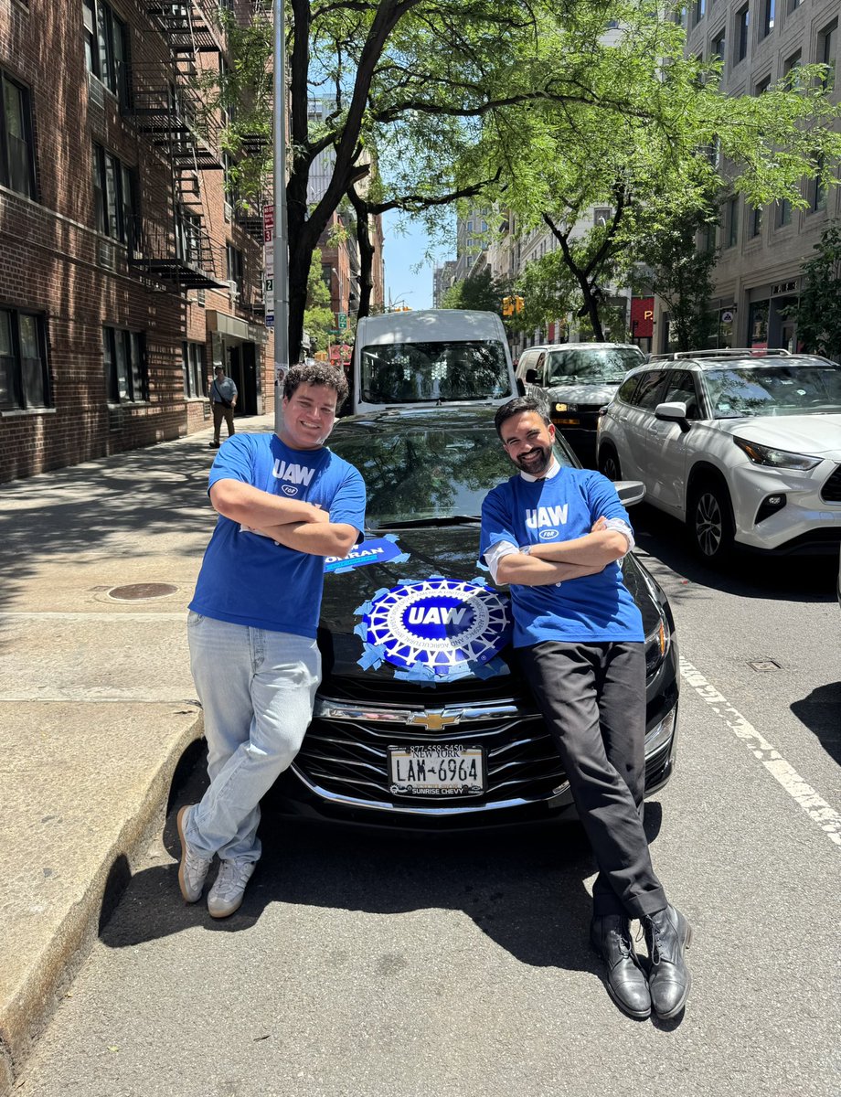 Genuinely emotional remembering how <a href="/ZohranKMamdani/">Zohran Kwame Mamdani</a> called on the <a href="/UAW/">UAW</a> to talk about our support for a ceasefire when he was on a 5-day hunger strike for Gaza in 2023—we have lost so much humanity since then &amp; today it feels like we’re winning some back. Justice &amp; joy 💙