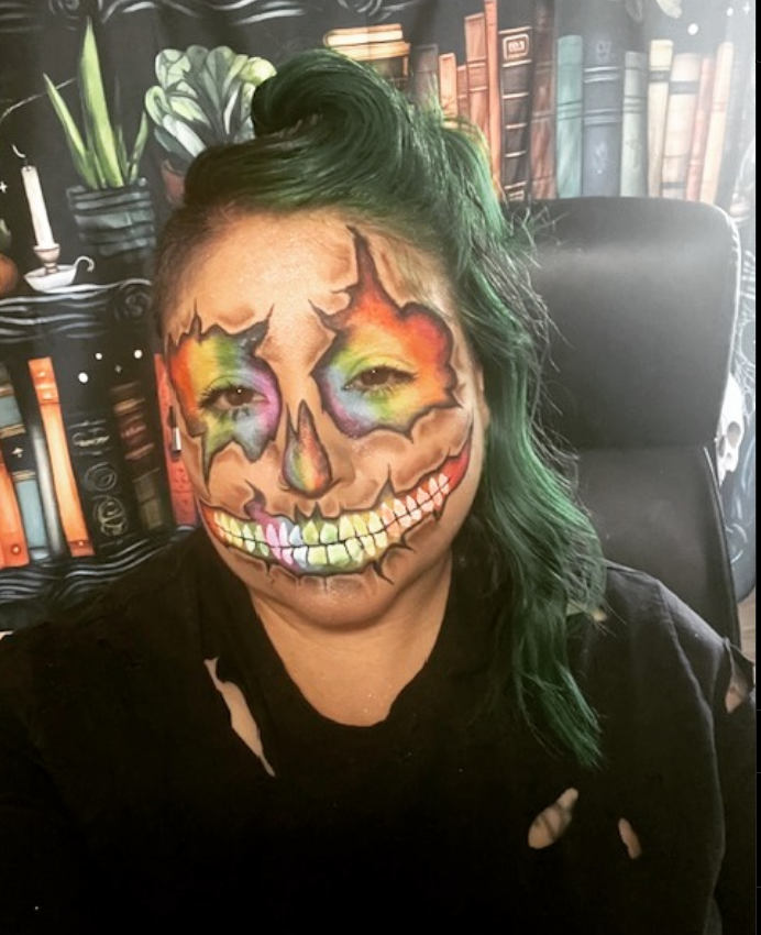 Walkndsastr_'s tweet photo. 🌈💀 Pieced together from chaos and color https://t.co/ueV7Uykrid