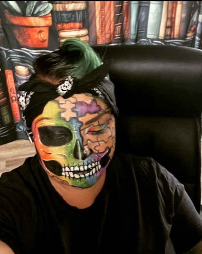 Walkndsastr_'s tweet photo. 🌈💀 Pieced together from chaos and color https://t.co/ueV7Uykrid