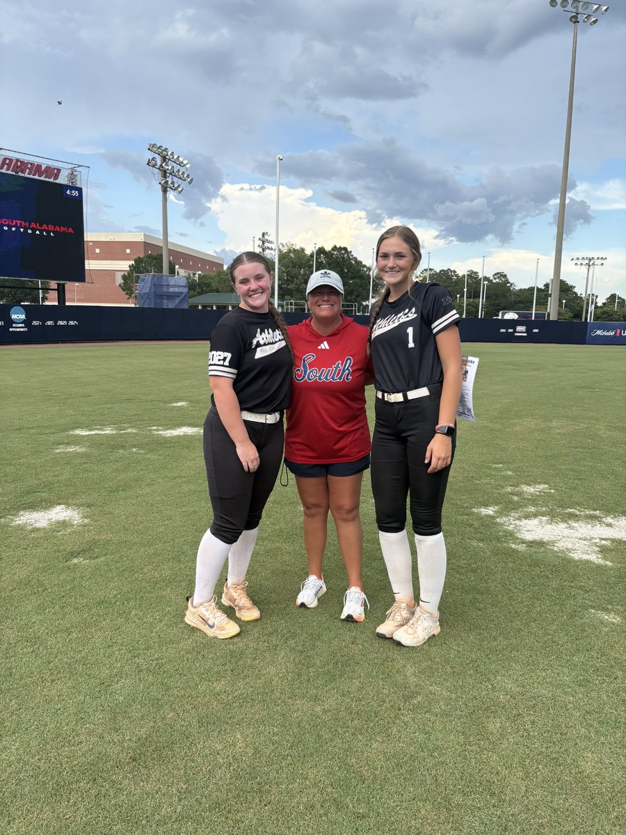 kayleigh_jacks's tweet image. Another great camp at @SouthAlabamaSB is in the books!! Always enjoy the opportunity to compete and learn at Jaguar Field. Go Jags!! 🐆🥎
@BSherSB @MaxPreps @SBRRetweets @StinaMcC7 @ExtraInningSB @BclarkUSA
