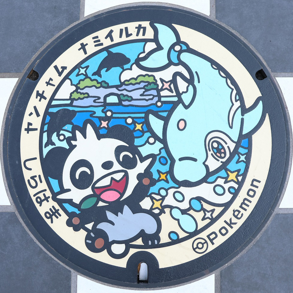 今日は、和歌山県白浜町の #ポケふた をご紹介！

白浜町は近年ワーケーションの聖地と呼ばれ、日本三古湯の白浜温泉や、白砂で眩しいほどの白良浜、西日本最大級の海鮮市場などを有する数々の魅力あふれる町です。
local.pokemon.jp/manhole/desc/3…
#ヤンチャム #ナミイルカ #Pokemon #マンホール
