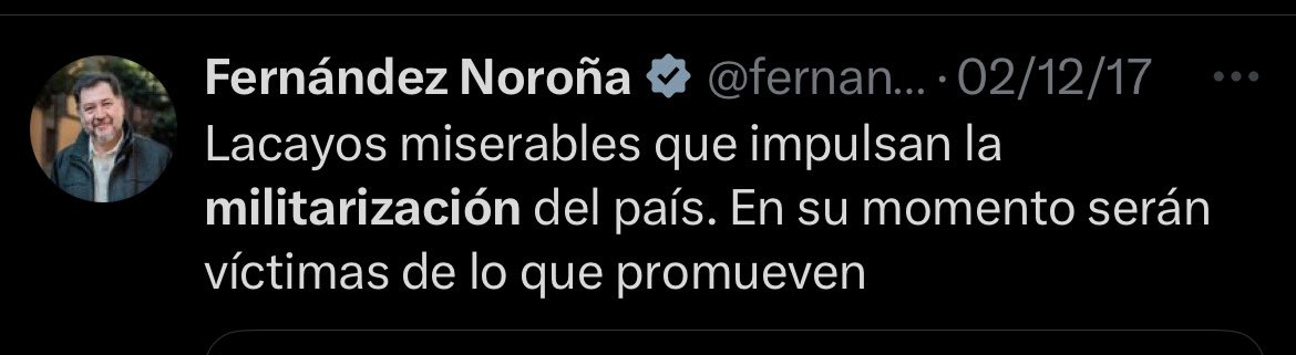 JTrianaT's tweet photo. El "lacayo miserable" José Gerardo Rodolfo @fernandeznorona y su partido lograron militarizar al país. 

En su momento serán víctimas de lo que promovieron.

🐵🦁 https://t.co/S7AgGoJPLM
