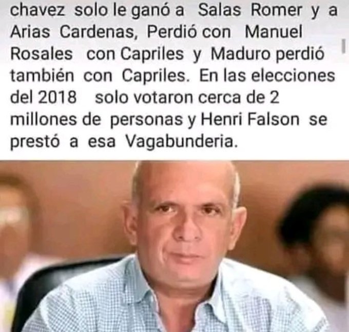 Maya Libertad 02 (@maya_rondon) on Twitter photo <a href="/Yahoperez2609/">Venezuela Pérez 😎🇻🇪</a> Las Perlas, del Pollo Carvajal. Ahora es cantante!! Fin de mundo 🌎 #ChavismoEsTerrorismo <a href="/Yahoperez2609/">Venezuela Pérez 😎🇻🇪</a> Las Perlas, del Pollo Carvajal. Ahora es cantante!! Fin de mundo 🌎 #ChavismoEsTerrorismo